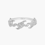 Djula - Barbed Wire Pave Ring White Gold